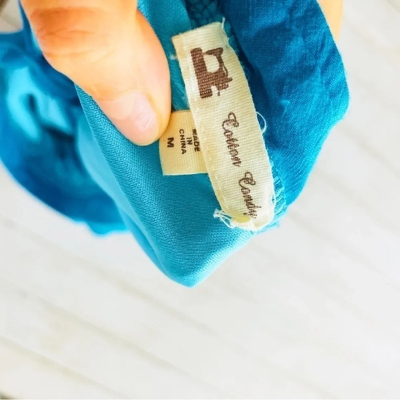 Cotton Candy Sweet‎ Little Ties Strapless Blue Dress Size Medium - Picture 5 of 11